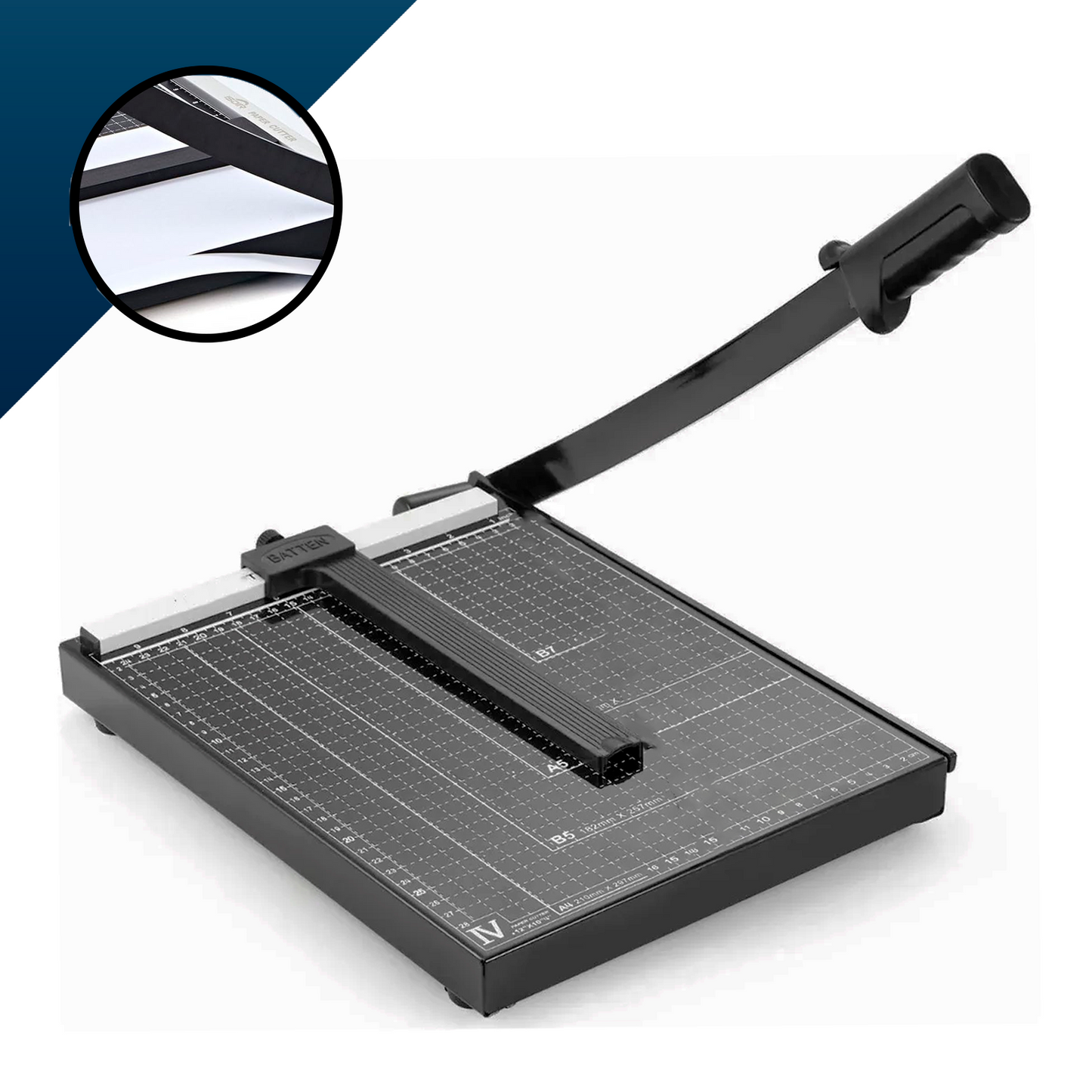 Guillotina A4 Diferentes Tamaño de Hoja Cortador Afilado Papel Foto Tarjeta Cizalla para Hogar Oficina Casa Trabajo