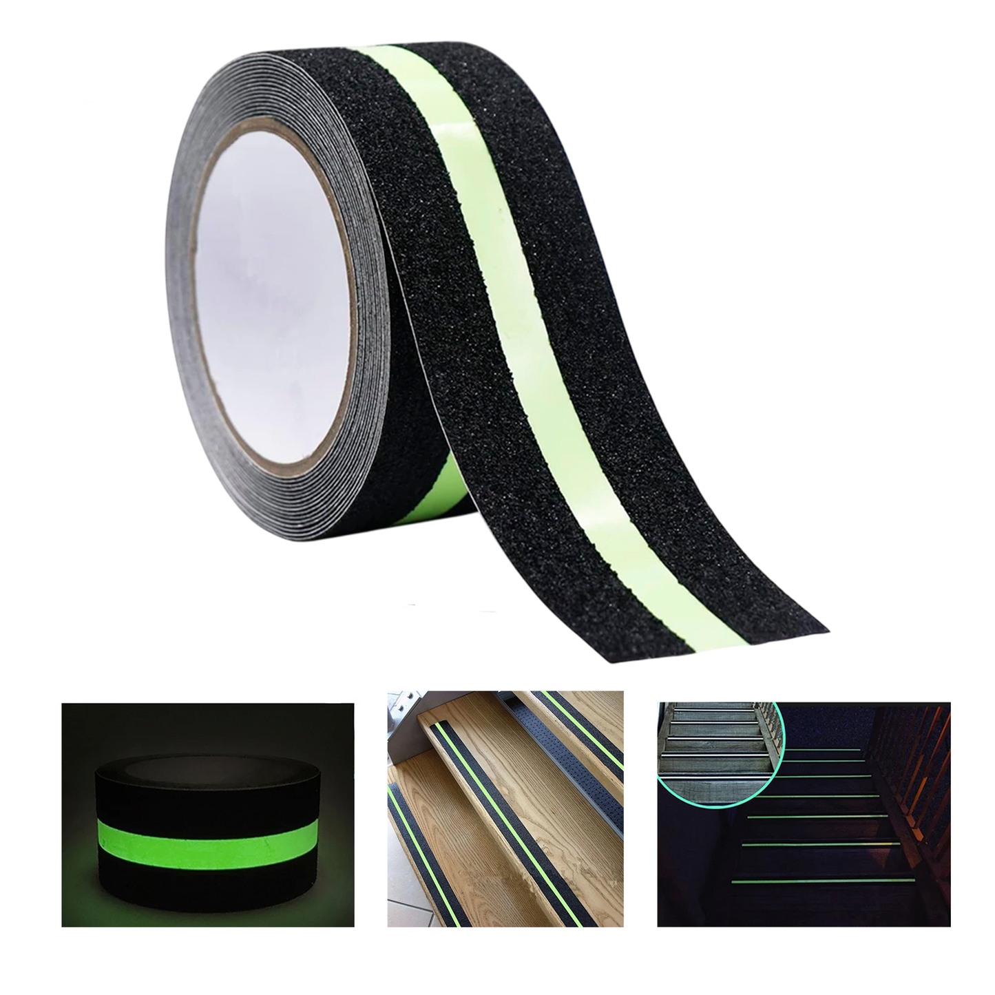 Cinta Antiderrapante Adhesiva Abrasivo Piso Seguridad 10m