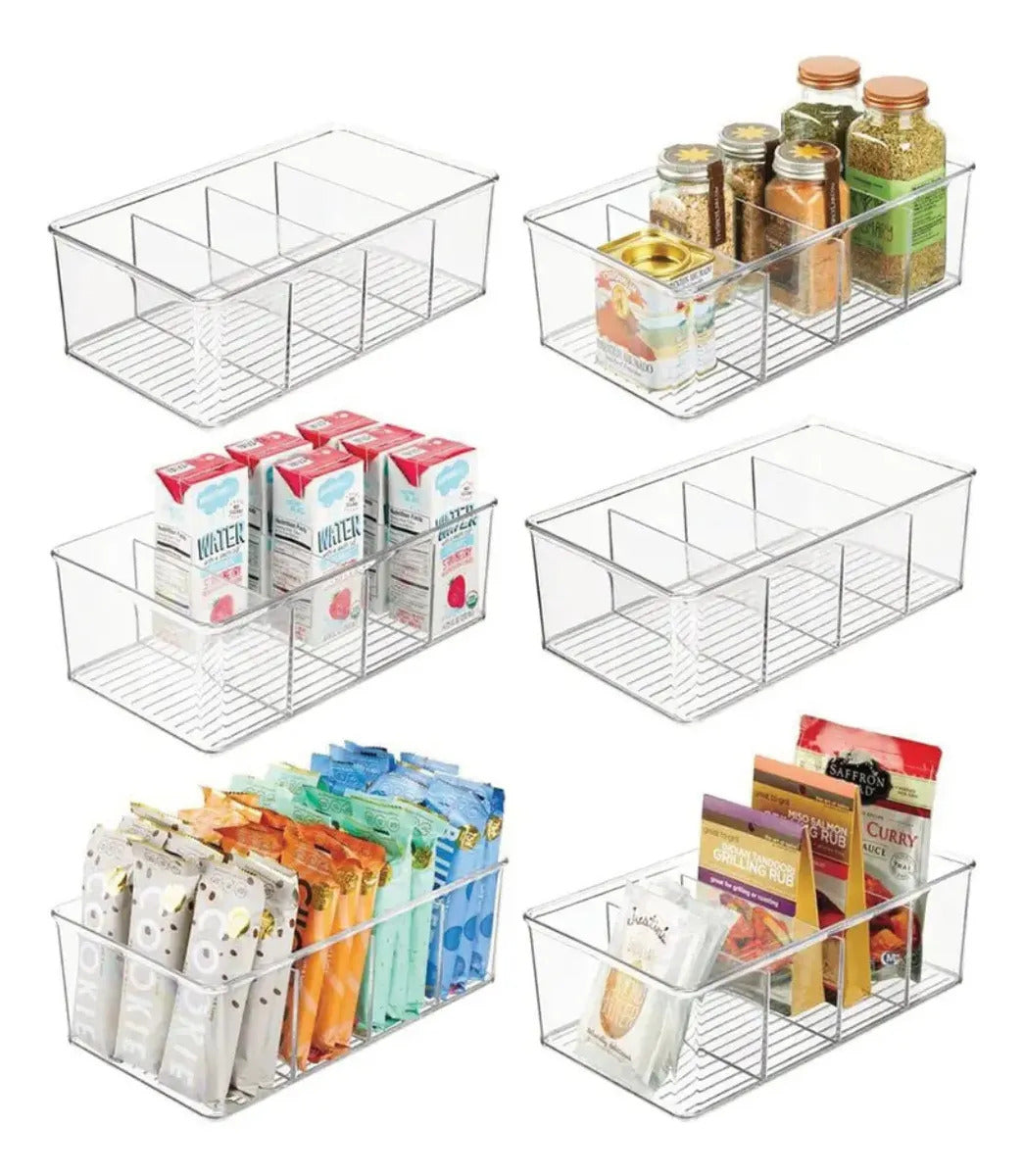 Caja Almacenamiento Organizador Recipiente Multiuso Divisor Transparente