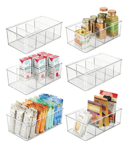 Caja Almacenamiento Organizador Recipiente Multiuso Divisor Transparente