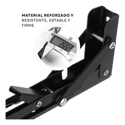 Mensula Soporte Repisa Acero Brazo Abatible Par 20cm