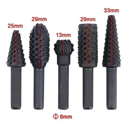 Lima Escofina Fresa Rotativa Madera Carpintería Desbaste 5pz