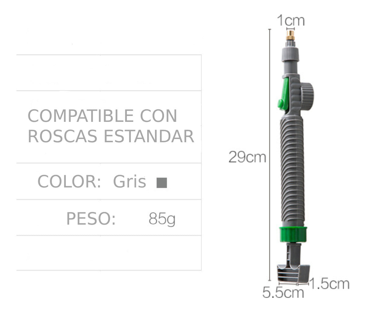 Fumigador Aspersor Tapa Botella Rosca Manual Valvula Jardin