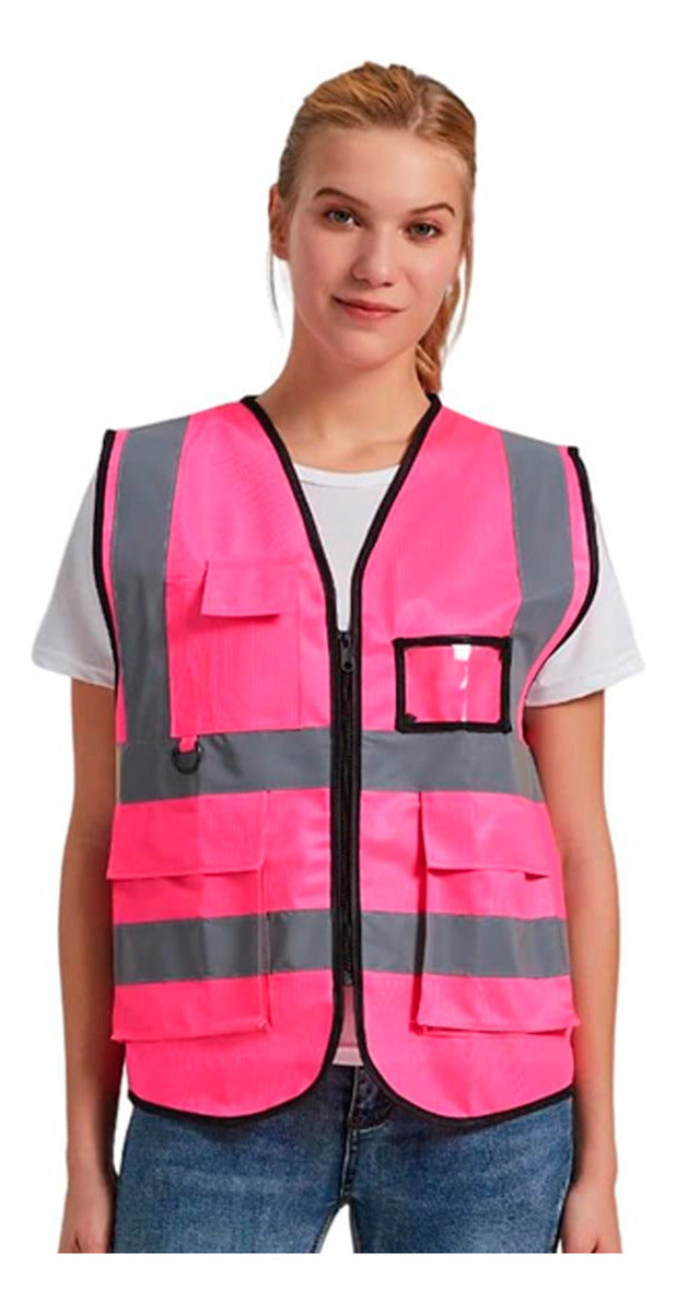 Chaleco Seguridad Trabajo Industrial Brigadista Reflectante