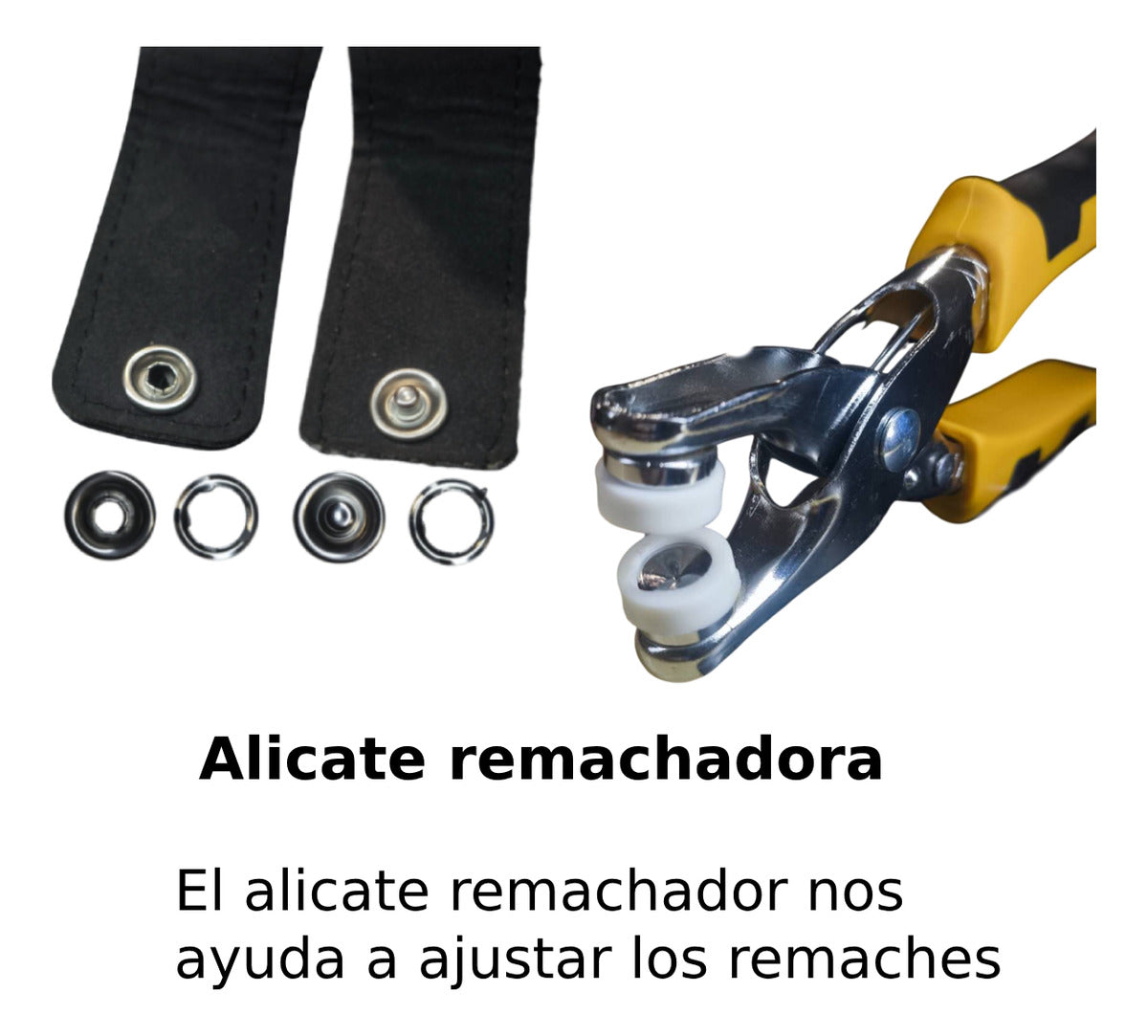 Kit Alicate 3en1 Sacabocados Remachadora Ojilladora Repuesto