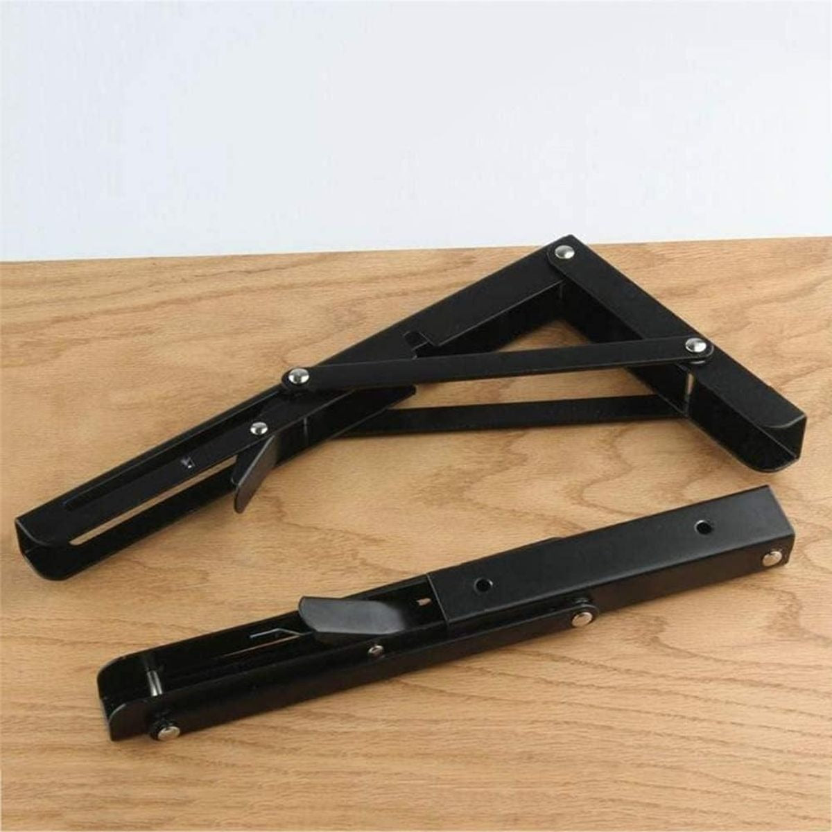 Mensula Soporte Repisa Acero Brazo Abatible Par 20cm