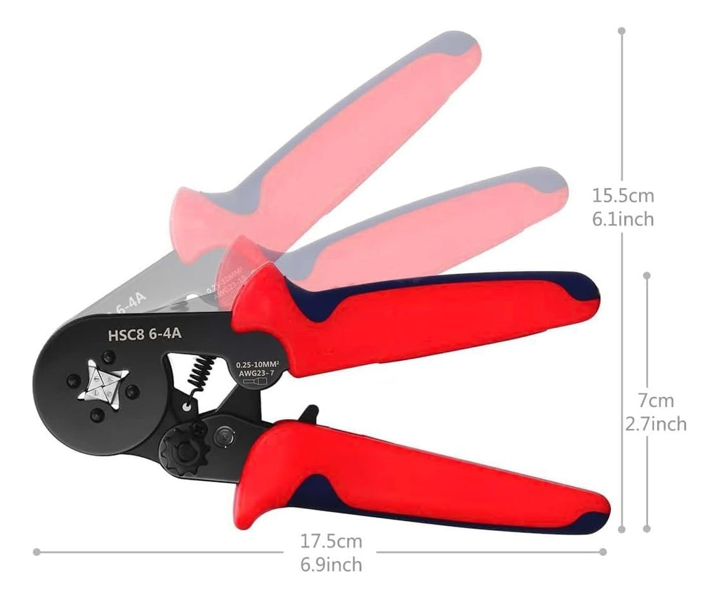 Pinza Alicate Crimpador Abrazadera Ponchador Terminal 1800pz