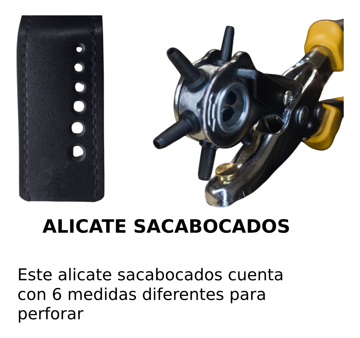 Kit Alicate 3en1 Sacabocados Remachadora Ojilladora Repuesto