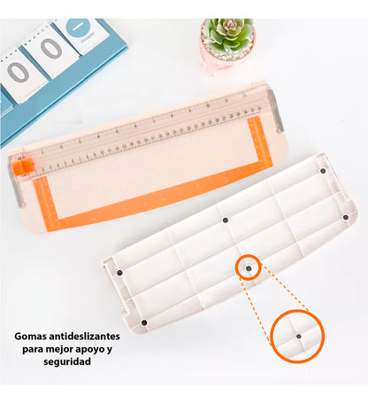 Guillotina Regla Cizalla Cortadora Papel Carta Foto Tarjeta