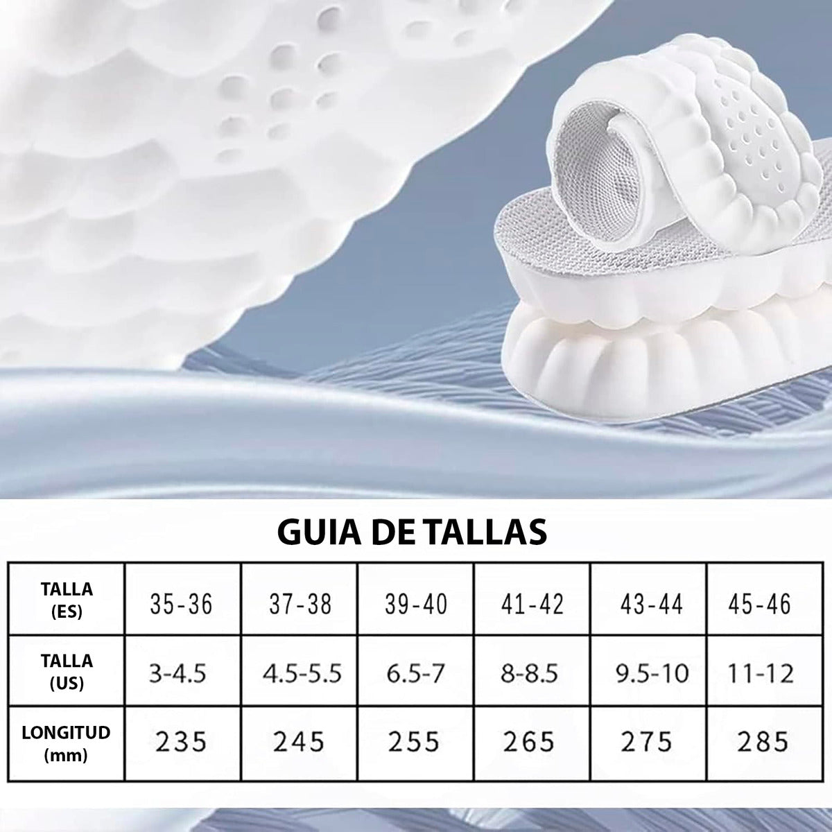 Plantilla Ortopedica Deportiva Almohadilla Calzado Descanso