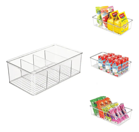 Caja Almacenamiento Organizador Recipiente Multiuso Divisor Transparente