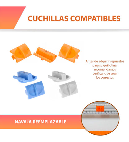 Guillotina Regla Cizalla Cortadora Papel Carta Foto Tarjeta