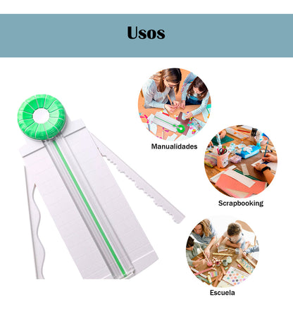 Guillotina Cortador Papel Multiuso 12 Cortes En 1 Scrapbook