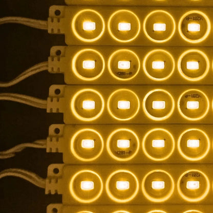 Luz Modulo Led Kit 20pz Tira Modular 12v 5030 Publicidad Iluminacion Decoracion Anuncio Impermeable Ip65 Exterior Alta luminosidad Luz