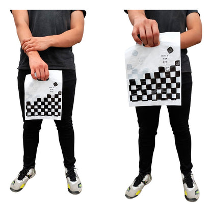 Bolsa Boutique Polipapel Decorada Diseño Regalo 20x26cm | 100pzs