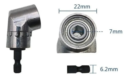 Adaptador Angular Extension Taladro 105° Atornillador 1/4