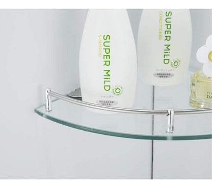 Repisa Esquinero Baño Organizador Vidrio Estante Pared 4pz