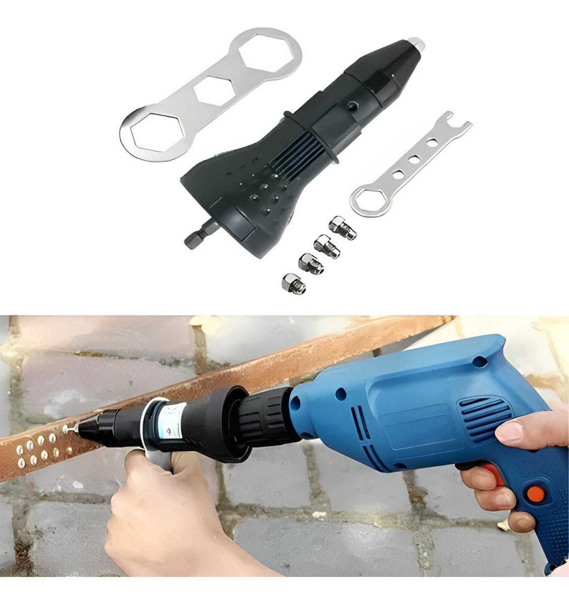 Adaptador Taladro Pistola Remachadora Electrica Remache