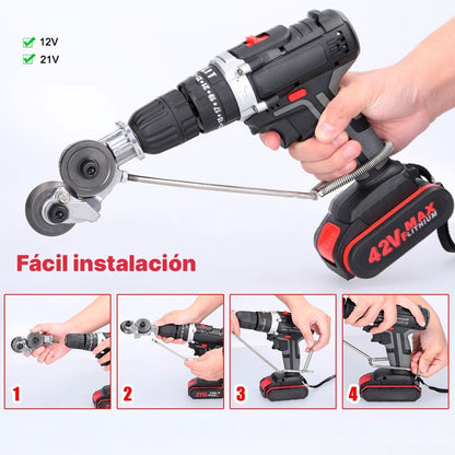 Adaptador Taladro Auxiliar Electrico Cortador Placa Metal