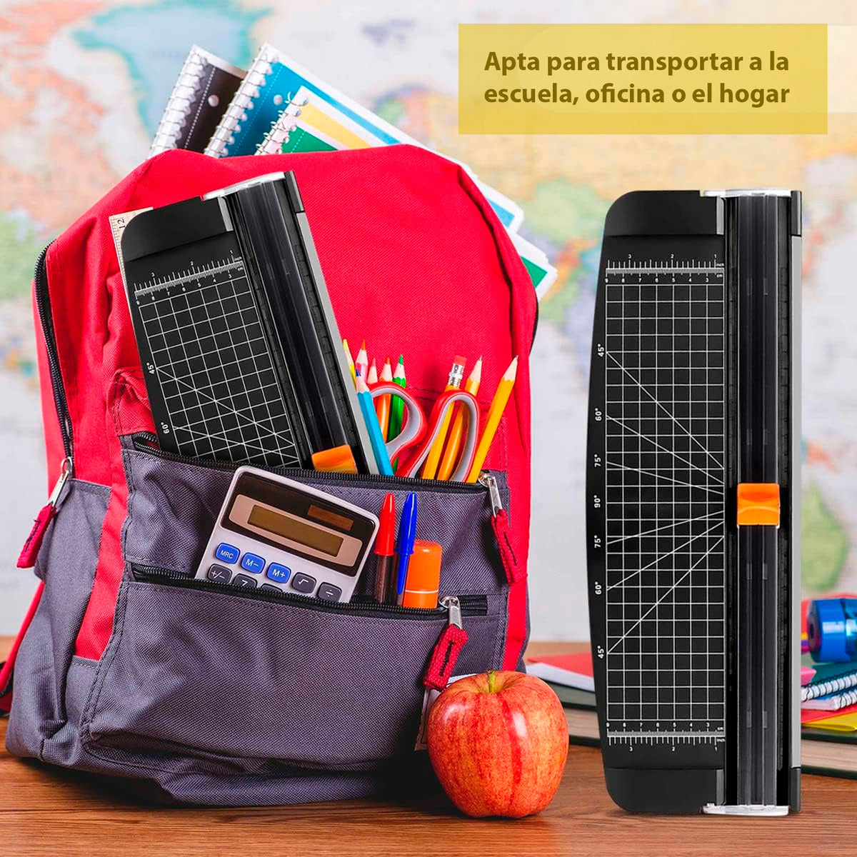 Guillotina Plastico Cortador Regla Papel Foto Tarjeta Carta