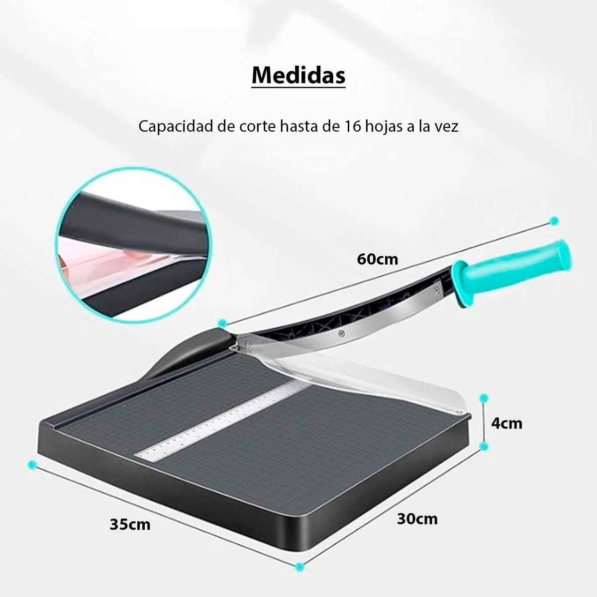 Guillotina Carta Cortador Afilado Papel Foto Tarjeta Palanca