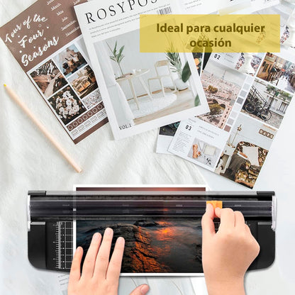 Guillotina Plastico Cortador Regla Papel Foto Tarjeta Carta