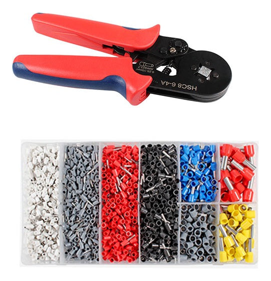 Pinza Alicate Crimpador Abrazadera Ponchador Terminal 1800pz