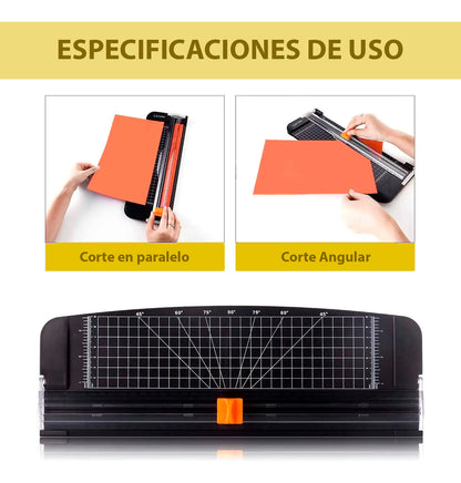 Guillotina Plastico Cortador Regla Papel Foto Tarjeta Carta