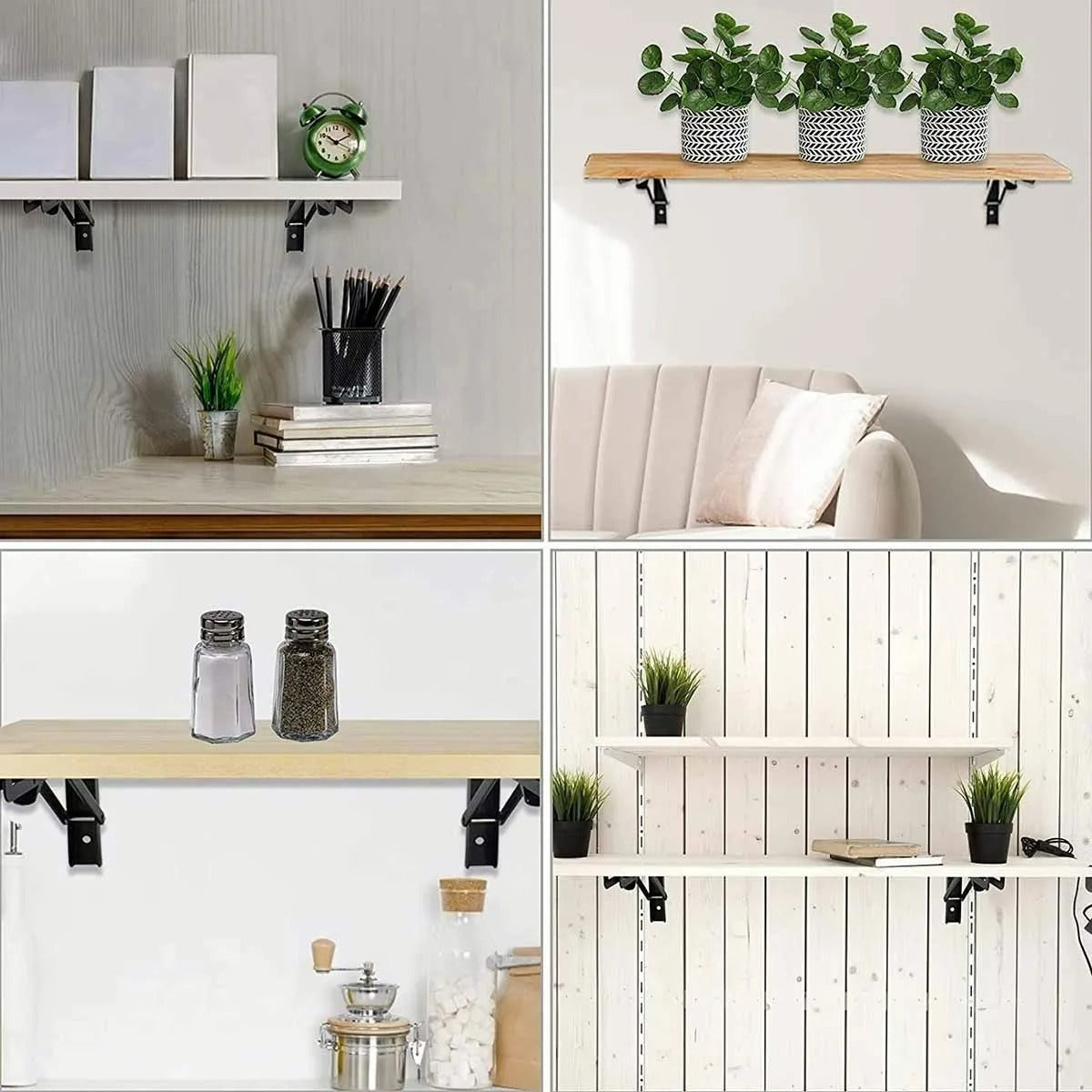 Mensula Soporte Repisa Acero Brazo Abatible Par 50cm