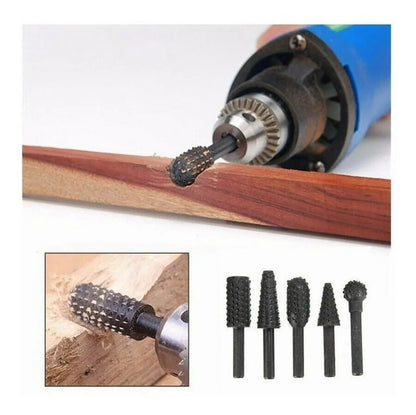 Lima Escofina Fresa Rotativa Madera Carpintería Desbaste 5pz