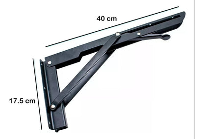 Mensula Soporte Repisa Acero Brazo Abatible Par 40cm