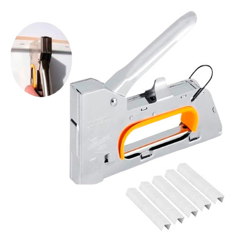5 Piezas Engrapadora Tipo Pistola Tapiceria Uso Rudo Manual 2400grapa