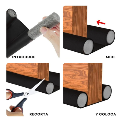 Protector Guardapolvo para Puerta Ajustable Aislante de Polvo e Insectos