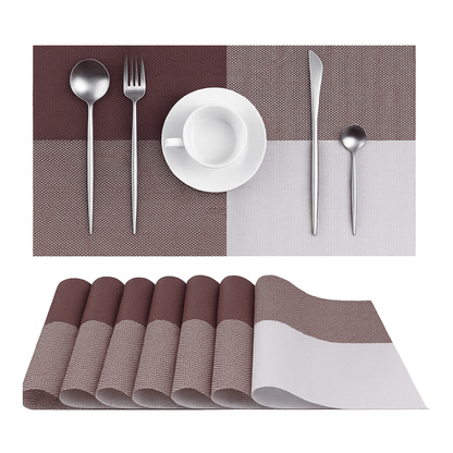 Mantel Individual Lavable Antideslizante Rejilla — Hogar & Restaurante | 8pzs