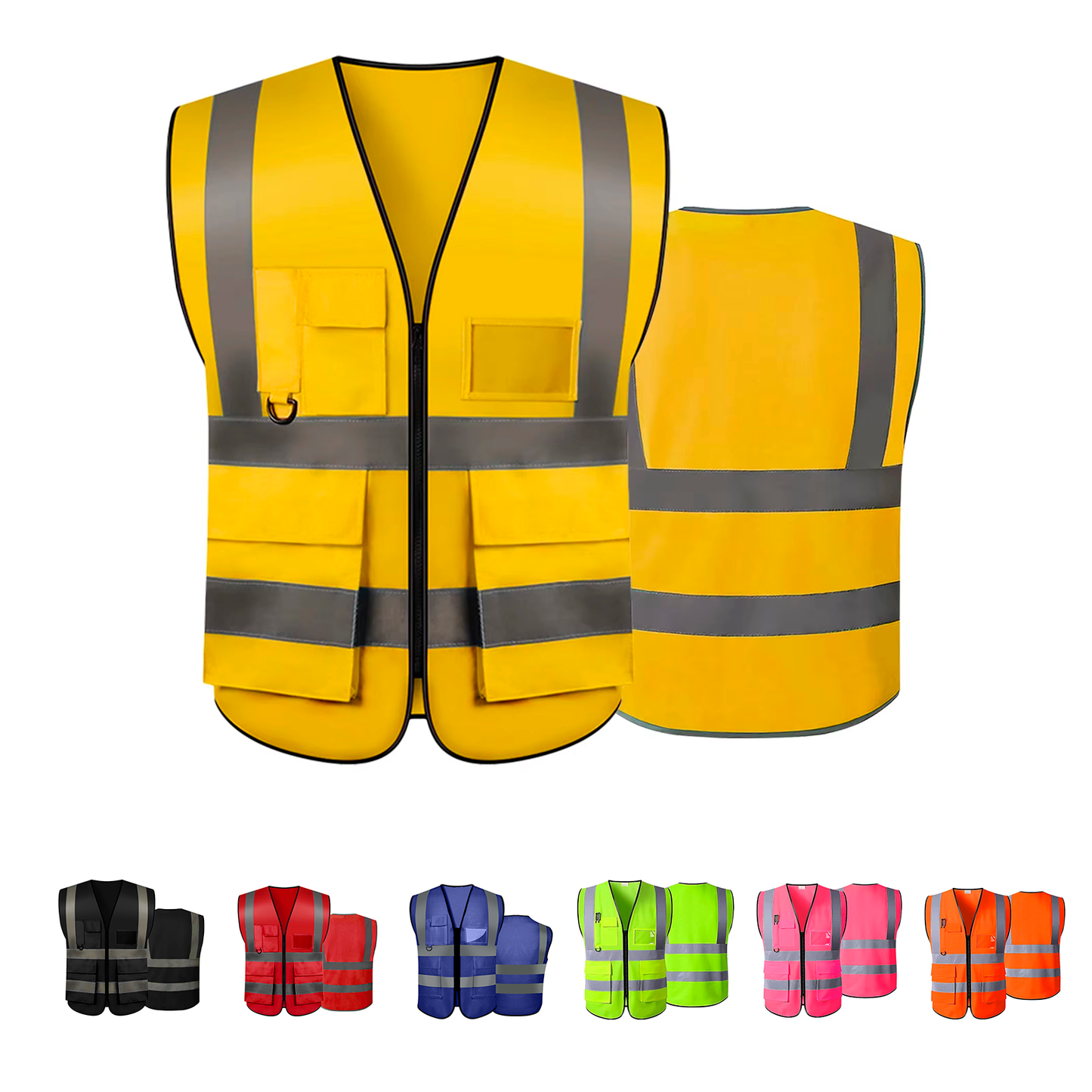 Chaleco Seguridad Trabajo Industrial Reflectante Nivel 3 | M