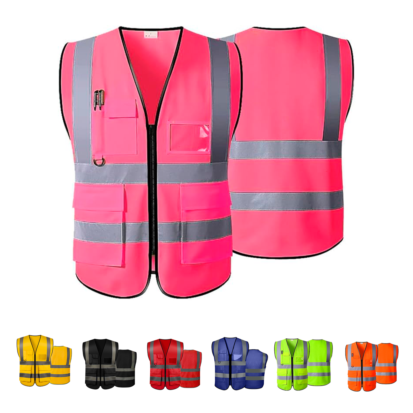 Chaleco Seguridad Trabajo Industrial Reflectante Nivel 3 | M