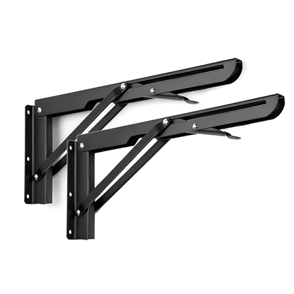 Mensula Soporte Repisa Acero Brazo Abatible Par 50cm