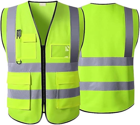 Chaleco Seguridad Trabajo Industrial Reflectante Nivel 3 | XL