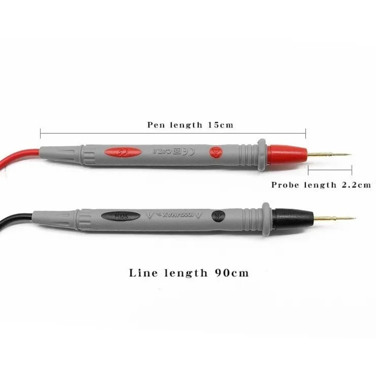 5 Piezas Kit Punta Multimetro Digital Prueba Cable Universal 20amp