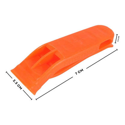 Silbato Seguridad Emergencia Supervivencia Auxilio Naranja | 10pzs