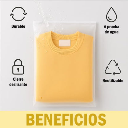 Bolsa Esmerilada Organizadora Boutique con Cierre | 50pzs
