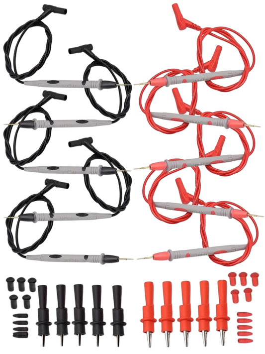 5 Piezas Kit Punta Multimetro Digital Prueba Cable Universal 20amp