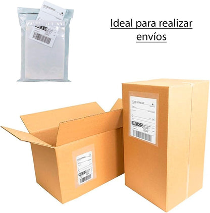 Porta Guías Transparentes Sobres Canguro Autoadhesivos Porta Documentos Adhesivos para Envíos 100 Piezas