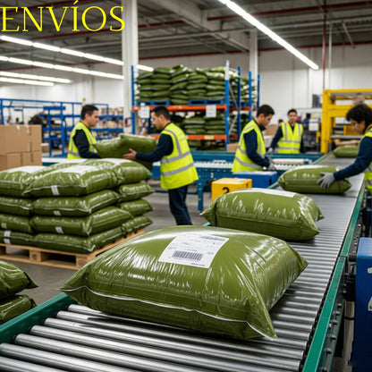 Bolsas Sobres para Envíos Poly Mailer de Polietileno Resistente | Verde Oliva 100pzs