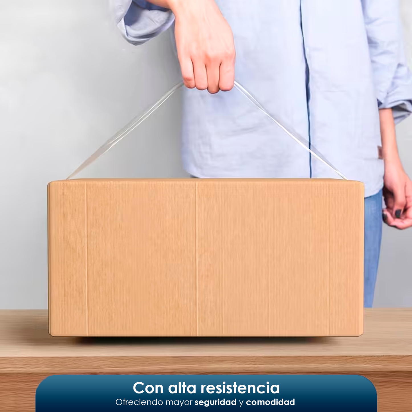 Cinta Adhesiva Transparente Uso Rudo Embalaje Empaque 200m | 6pzs