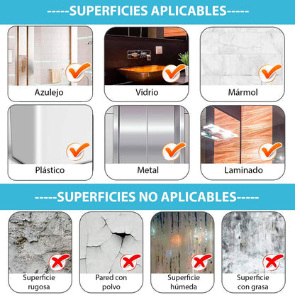 Cinta Doble Cara Nano Lavable Reutilizable Tape Transparente Liso Reusable Adherente Resistente