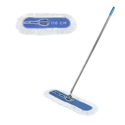 Trapeador Industrial Comercial Mop — 43 Pulgadas | Resistente Lavable Mopa Fregona Almohadilla Algodón | 110cm