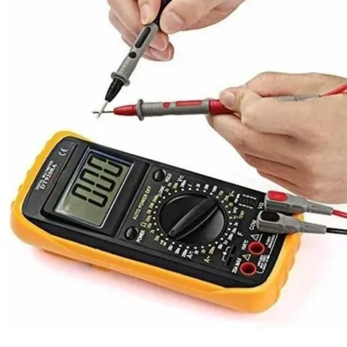 5 Piezas Kit Punta Multimetro Digital Prueba Cable Universal 20amp