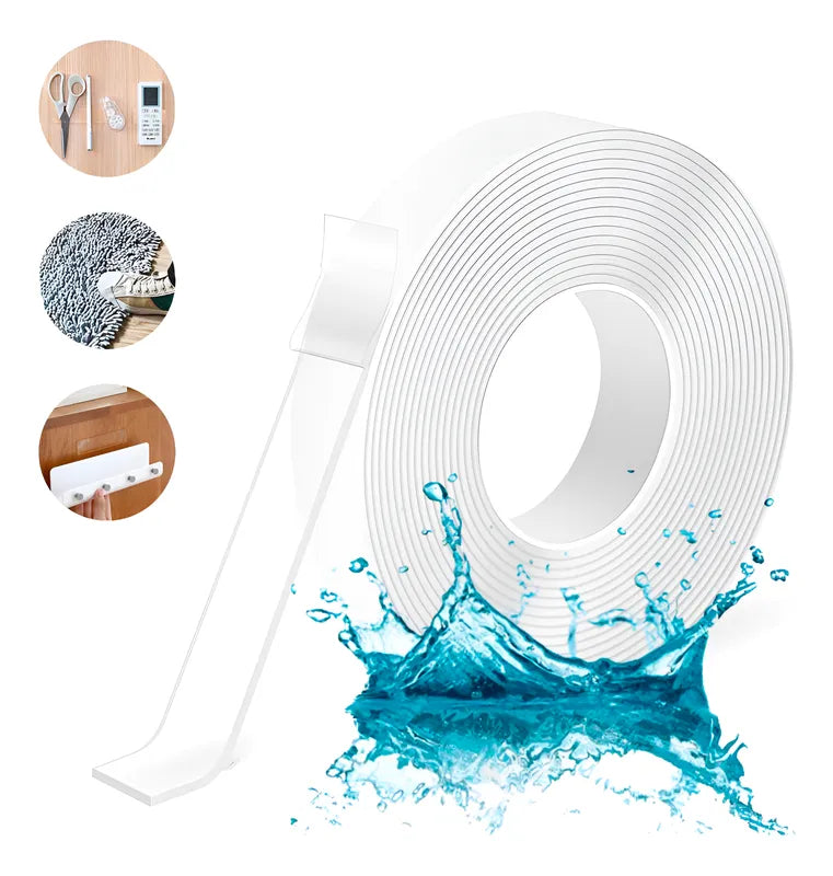 Cinta Doble Cara Nano Lavable Reutilizable Tape 3m*1cm*2mm