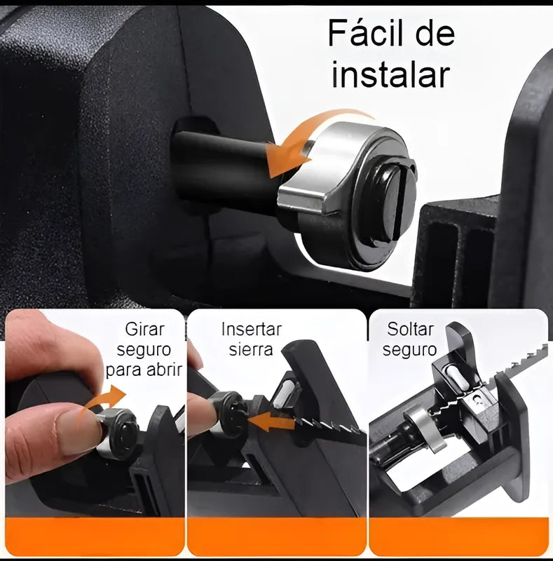 Adaptador Taladro Sierra Sable Reciproca Convertidor Cambio